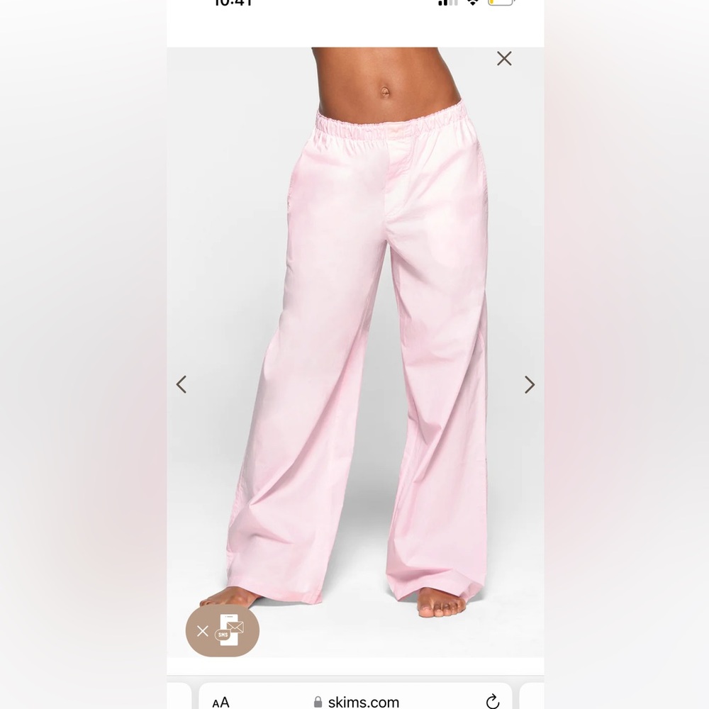 SKIMS Pink Pajama Pants